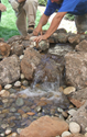 Outdoor Fountain Leak Repair